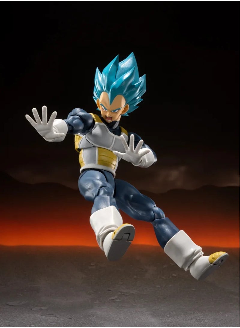 Bandai - Dragon Ball Super S.H. Figuarts Super Saiyan Blue Vegeta – 15th Anniversary Edition - Image 1