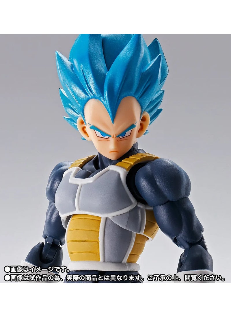 Bandai - Dragon Ball Super S.H. Figuarts Super Saiyan Blue Vegeta – 15th Anniversary Edition - Image 1