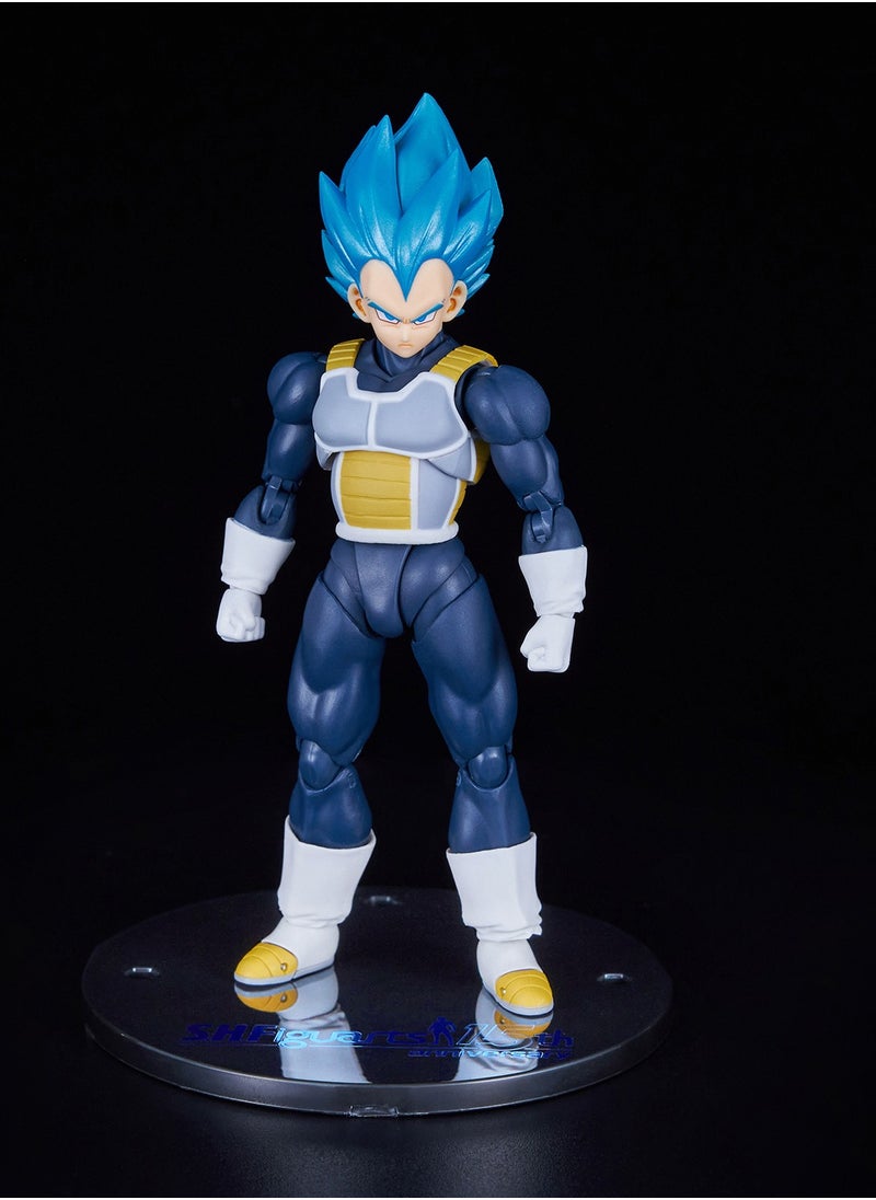 Bandai - Dragon Ball Super S.H. Figuarts Super Saiyan Blue Vegeta – 15th Anniversary Edition - Image 1