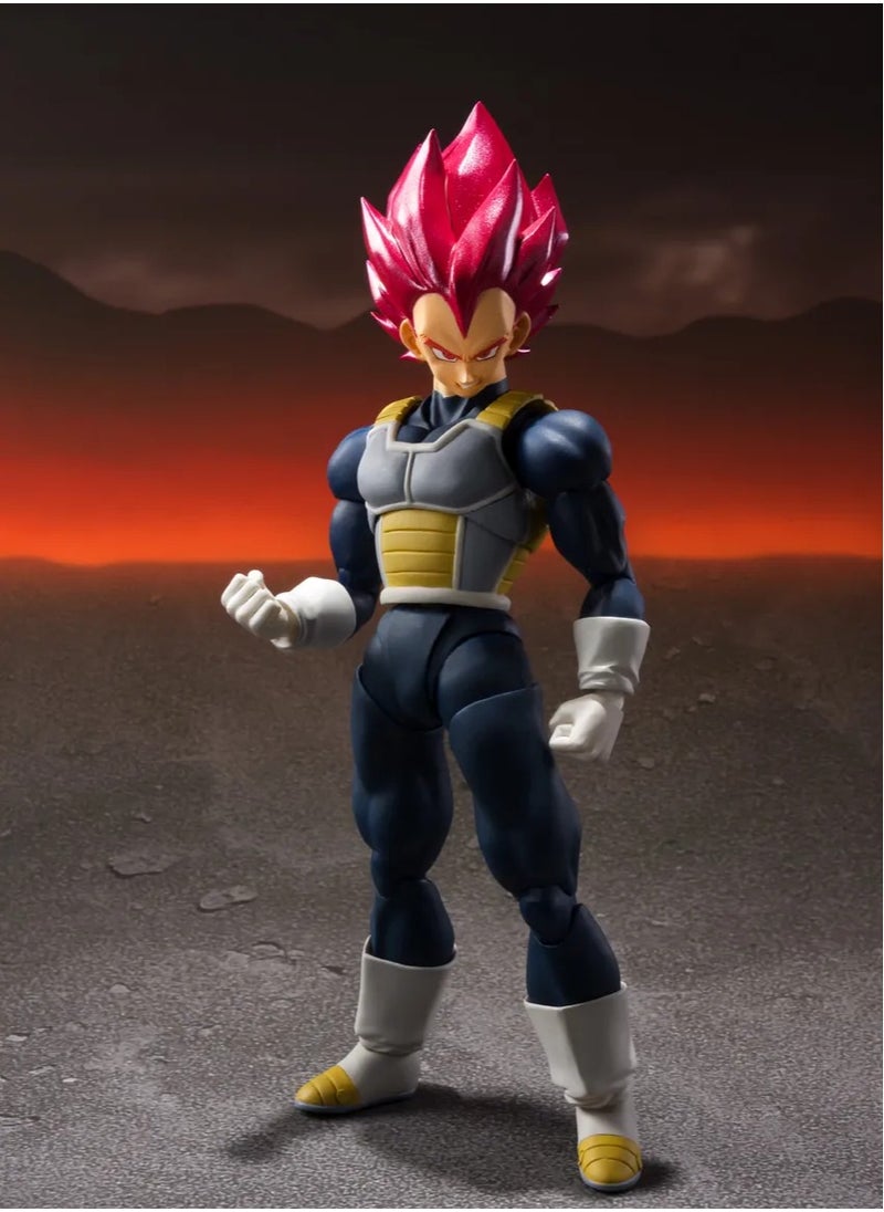 Bandai - Dragon Ball Super S.H. Figuarts Super Saiyan Blue Vegeta – 15th Anniversary Edition - Image 1