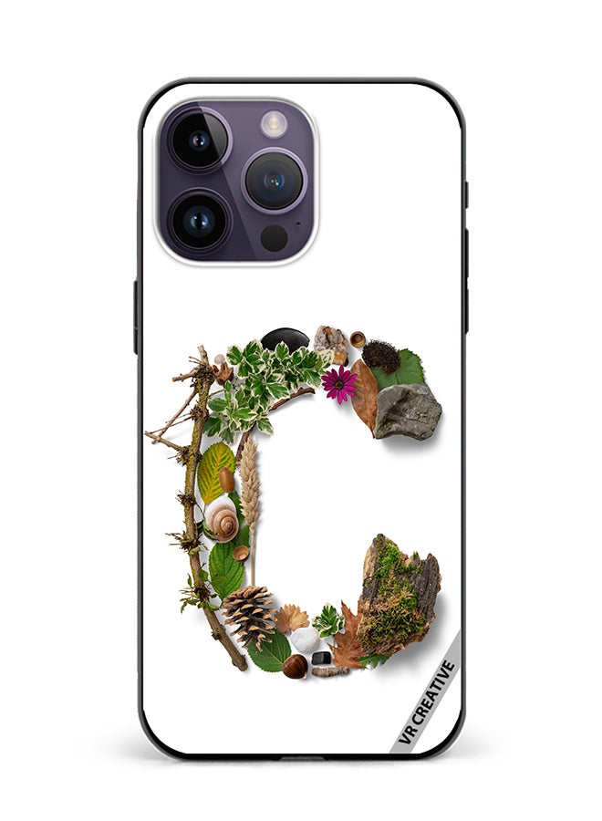 VR CREATIVE Protective Case Cover For Apple iPhone 16 Pro Max Alphabet C Design Multicolour