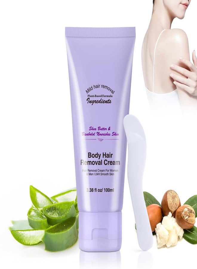 DIMOT Gentle Body Hair Removal Cream with Spatula Applicator, Face & Body Gentle Painless Hair Removals Cream Kit, Face & Body Hair Removers Creams for Unisex - Image 1