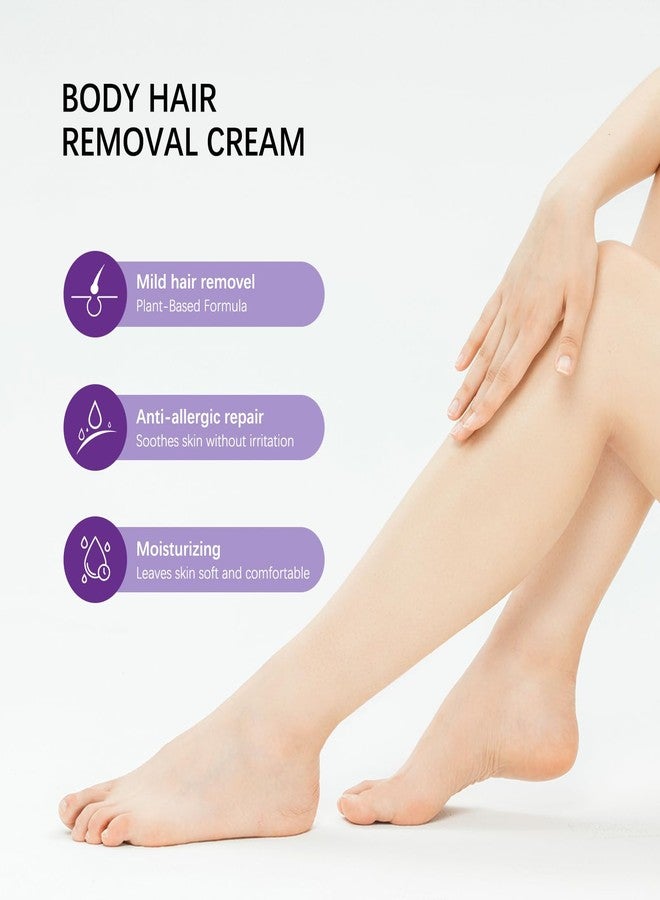DIMOT Gentle Body Hair Removal Cream with Spatula Applicator, Face & Body Gentle Painless Hair Removals Cream Kit, Face & Body Hair Removers Creams for Unisex - Image 5