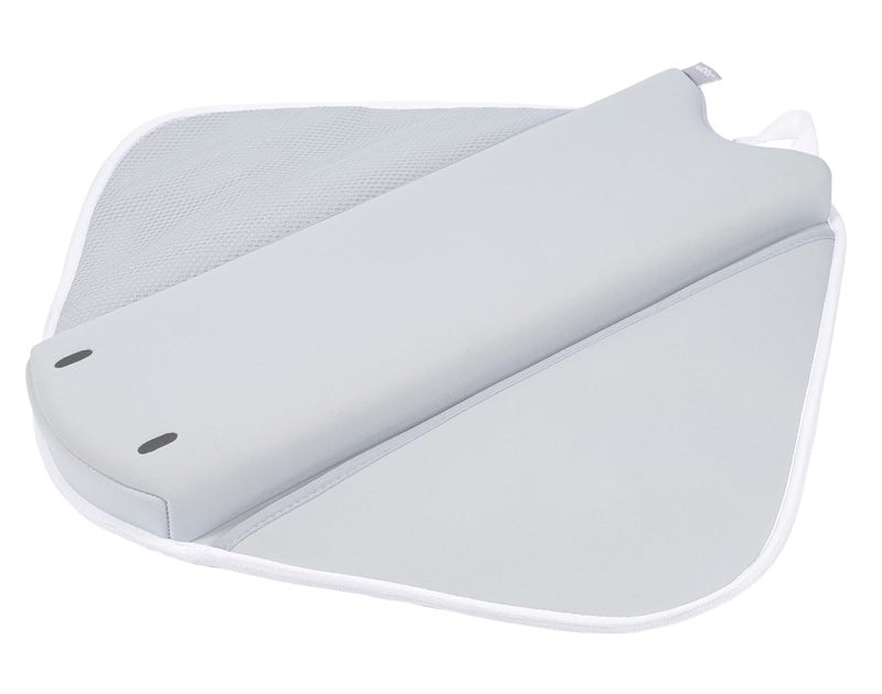 ubbi Cushioned Elbow Rest, Non-Slip, Baby and Toddler Bath Time Must Have Accessory for Parents, Included Pockets for Bath Supplies Storage, Gray Stingray - Image 1