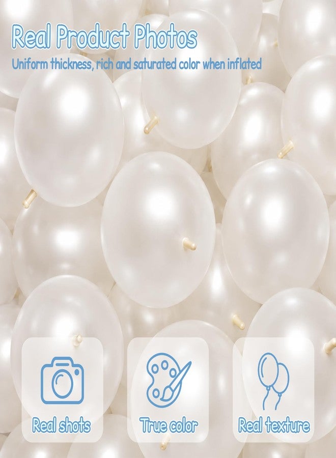EMART 6inch 100pcs Pearl White Linking Balloons, Quick Link Balloons - Image 4