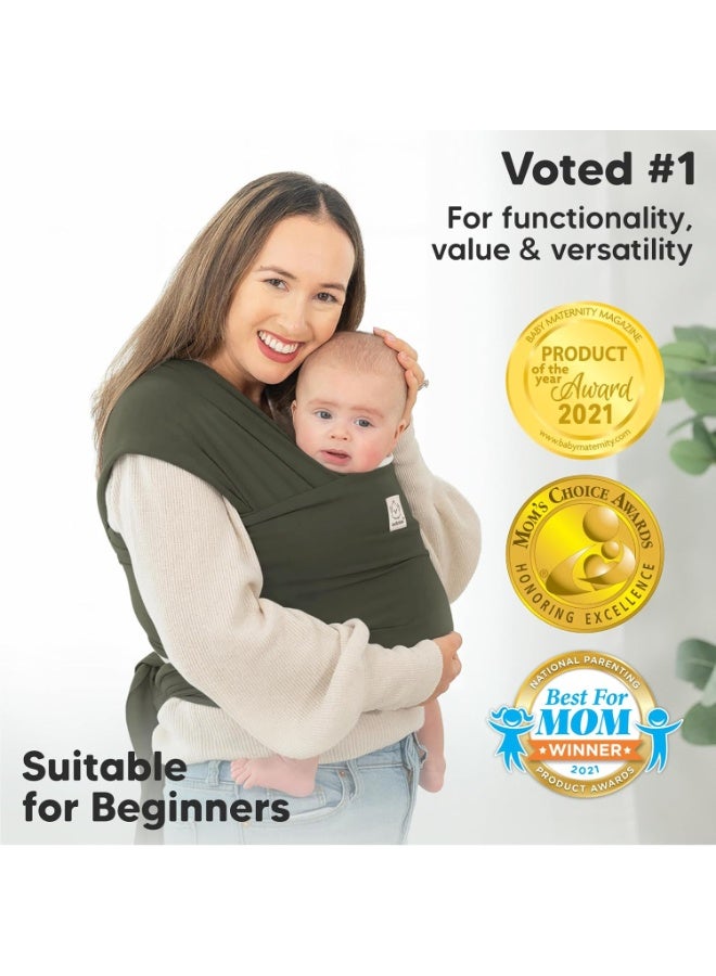 كيابيبيز حاملة الأطفال KeaBabies - حاملة أطفال أصلية متعددة الاستخدامات، قابلة للتهوية، خفيفة الوزن، تتيح حرية استخدام اليدين، حاملة أطفال ملفوفة، حوامل أطفال للمواليد الجدد والرضع، حاملة أطفال ملفوفة (لون الغابة) - Image 3