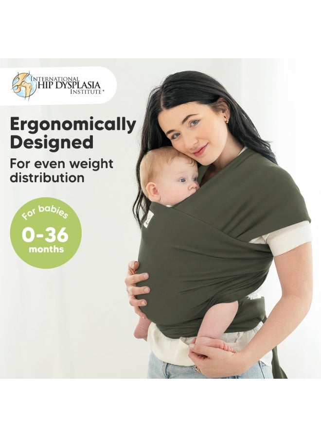 كيابيبيز حاملة الأطفال KeaBabies - حاملة أطفال أصلية متعددة الاستخدامات، قابلة للتهوية، خفيفة الوزن، تتيح حرية استخدام اليدين، حاملة أطفال ملفوفة، حوامل أطفال للمواليد الجدد والرضع، حاملة أطفال ملفوفة (لون الغابة) - Image 2