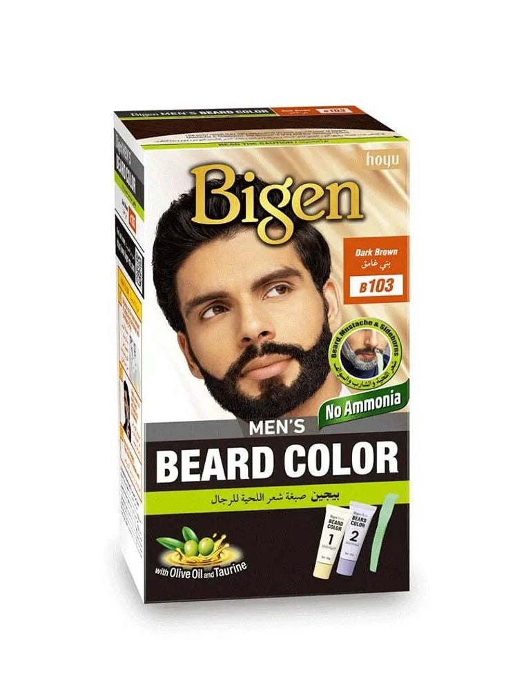 بايجن بيجن صبغة شعر اللحية للرجال - بني غامق بي 103