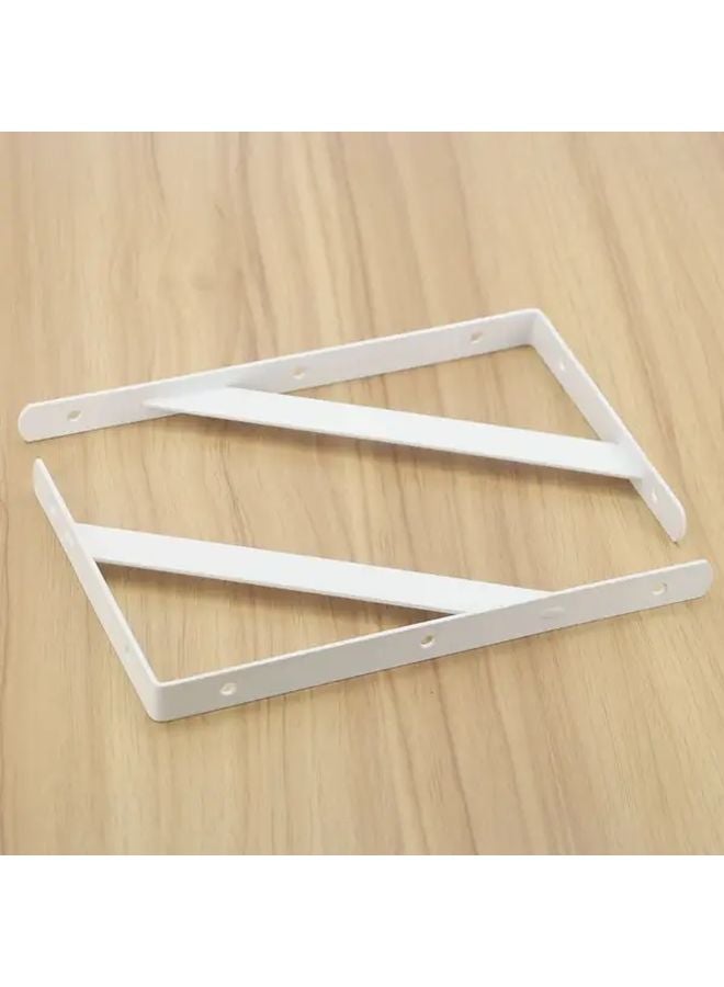 Heavy Duty Metal Triangle Shelf Brackets 8 Inch 4 Packs White With Screws And Anchors - Image 5