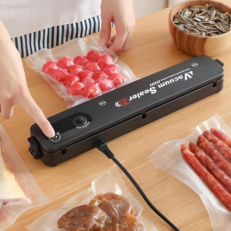 Automatic Vacuum Sealer System - Vacuum Sealer for Food Preservation and Storage, Ideal for Cooking with Sous Vide Technology with 10 Starter Sealing Bags - Image 3