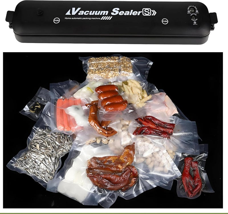 Automatic Vacuum Sealer System - Vacuum Sealer for Food Preservation and Storage, Ideal for Cooking with Sous Vide Technology with 10 Starter Sealing Bags - Image 2