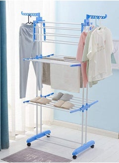 Clothes Drying Rack 4-Tier Foldable Clothes Hanger Adjustable Large Stainless Steel Garment Laundry Racks for Indoor Outdoor - pzsku/Z84056D0F74044304BEACZ/45/_/1699425296/f87430a5-3b3c-426f-9897-ba3aef320a7a