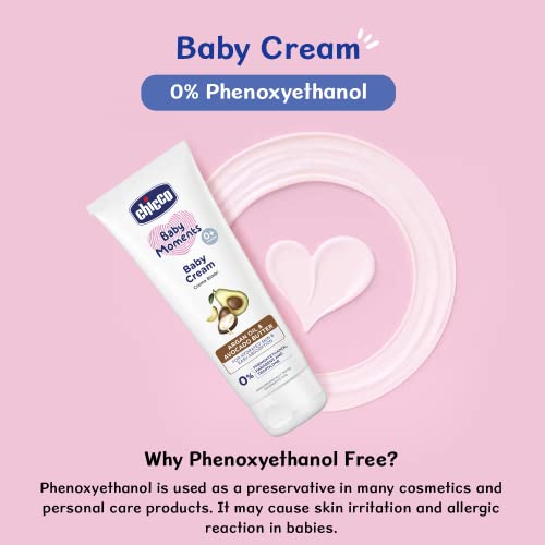 Chicco Baby Moments Baby Cream for Babies with Argan Oil & Avocado Butter, 100g| Natural Ingredients for Hydrated Skin | Dermatologically Tested | Phenoxyethanol, Parabens & Lauryl sulphates free - Image 4