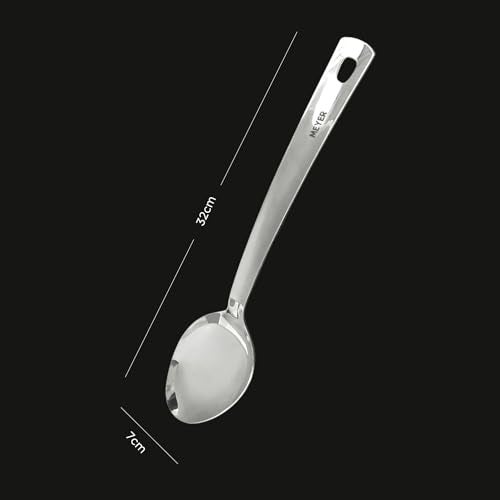 Meyer Stainless Steel Long Handle Cooking and Serving Spoon Set | Kitchen Tools | Spoon Set for Kitchen, Pack of 2, Silver - Image 3