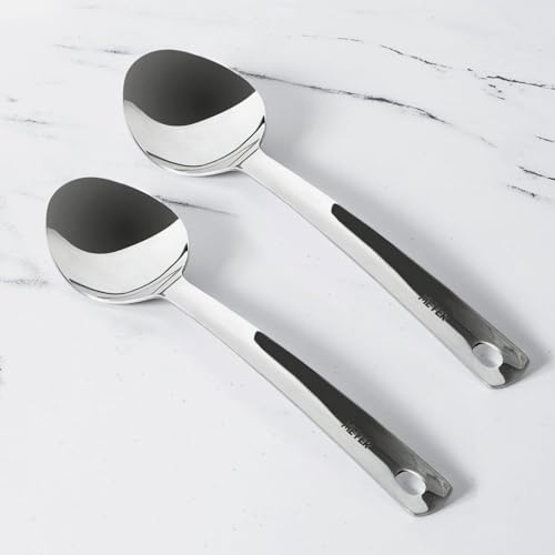 Meyer Stainless Steel Long Handle Cooking and Serving Spoon Set | Kitchen Tools | Spoon Set for Kitchen, Pack of 2, Silver - Image 5