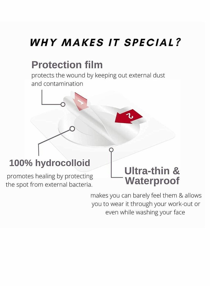 SYOSI Hydrocolloid Pimple Patch 48 Stickers Acne Patches Blemish Patches Hydrocolloid Artificial Skin Concealer Repair Patch Can be Applied With Makeup To Clear Acne Marks Flesh Color - Image 5