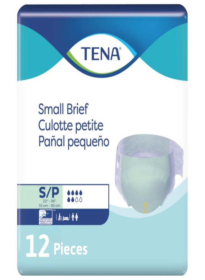 Tena Brief, Small, Heavy Absorbency, Tab Closure, Disposable, 66100-12 Count - Image 1