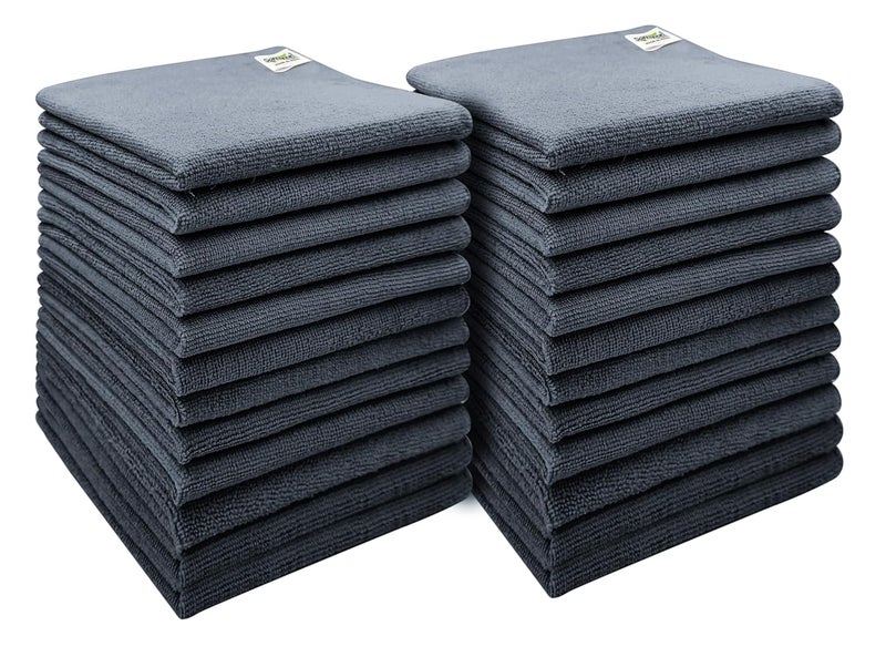 SOFTSPUN منشفة ميكروفايبر SOFTSPUN 40x40 سم متعددة الألوان سميكة خالية من الوبر متعددة الاستخدامات منشفة ميكروفايبر للسيارات والدراجات للتنظيف والتلميع والغسيل والتفاصيل - Image 2