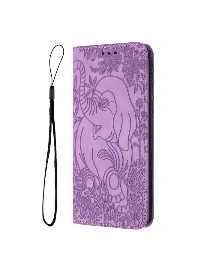 Zaboon Case For iPhone 11 Pro Retro Elephant Embossed Leather Phone Case - Image 2