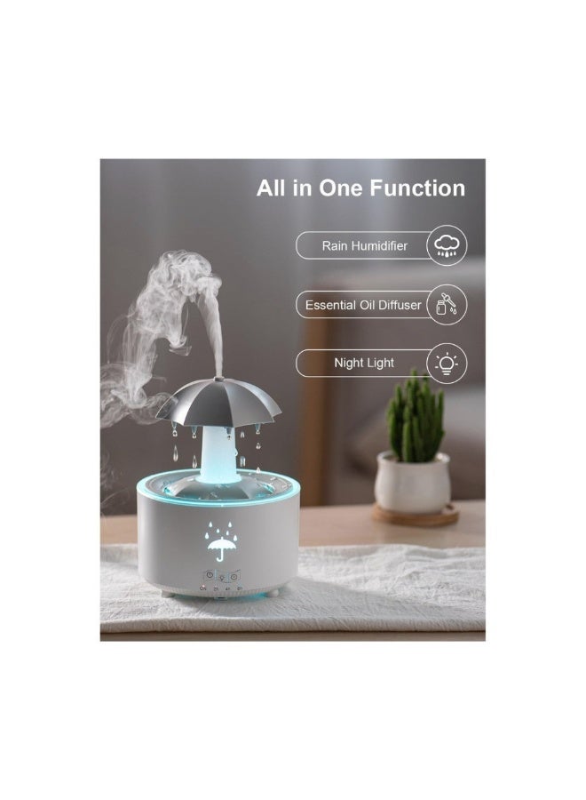 أكاليكس مرطب هواء على شكل مظلة V88 مع تأثير المطر ونشر الروائح - Image 2