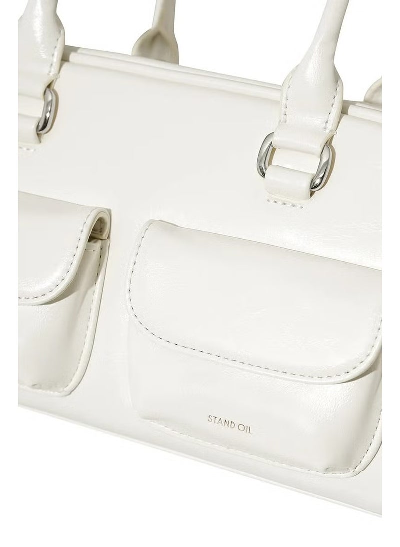 ستاند حقيبة كتف جلدية من ستاند أويل تشابي باغ - Image 5