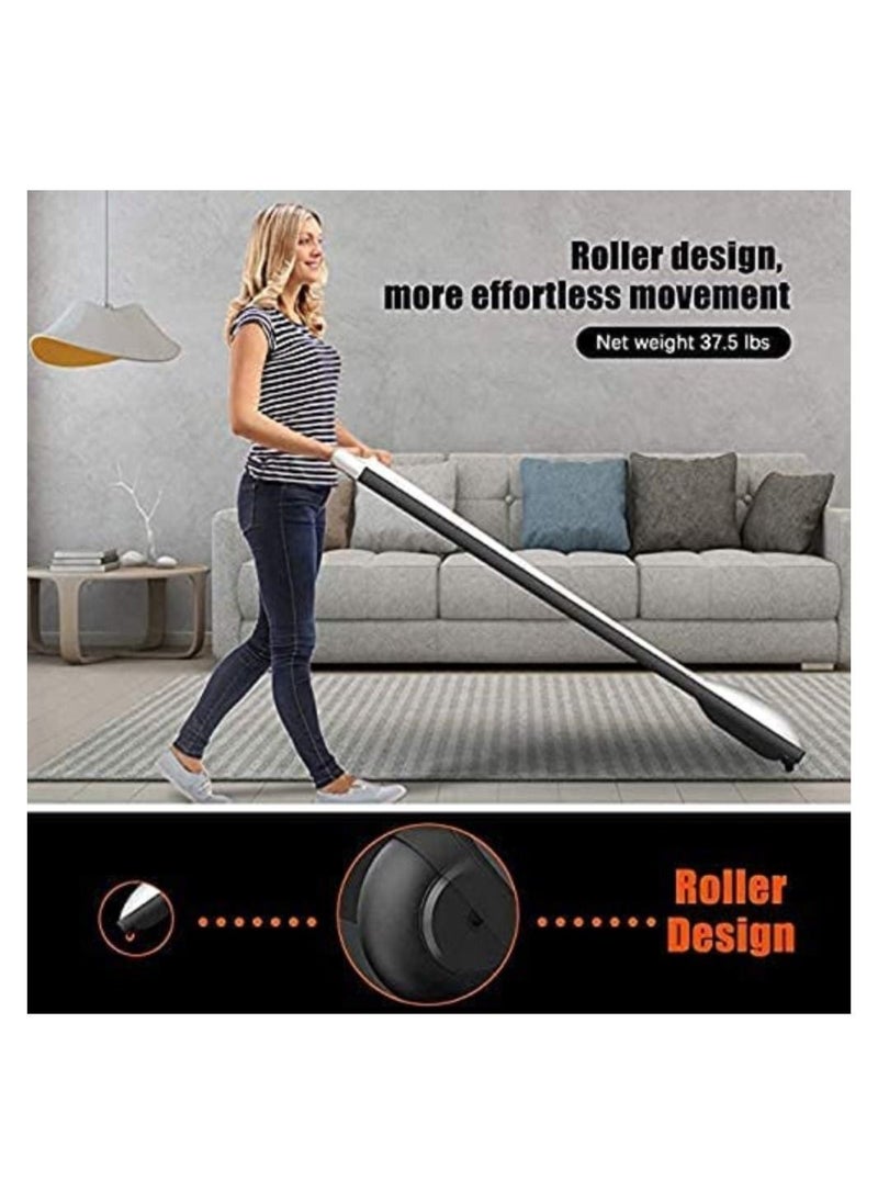 Generic - Fitness Walking Machine 2 in 1 Ultra Thin Smart Treadmill, white - Image 1