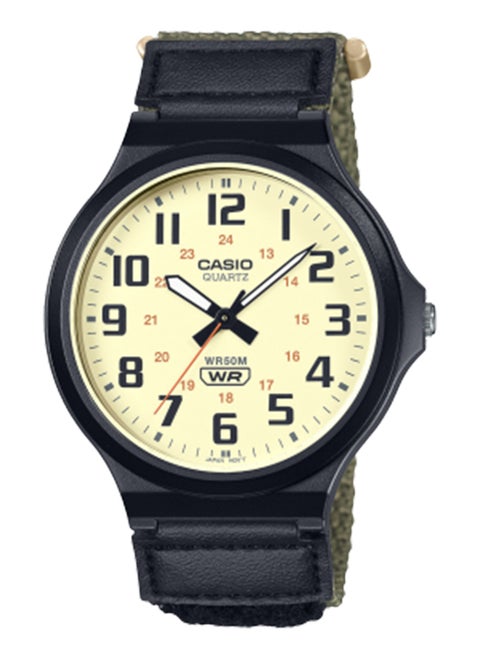 Unisex Analog Round Shape Nylon Wrist Watch MW-240B-3BVDF - 43.6 Mm