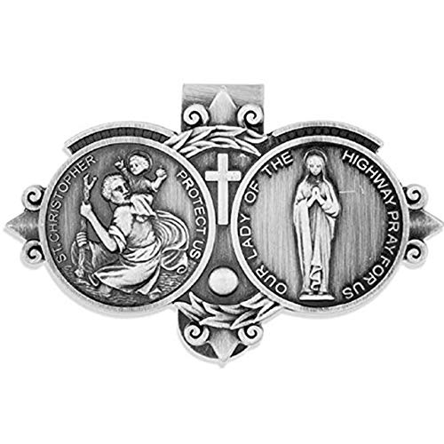 VENERARE Catholic Visor Clip for Protection While Driving | Beautiful and Traditional Design | Makes a Great Gift for Teens and New Drivers | More Than 10 Designs Available - Image 1