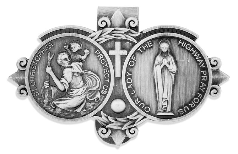 VENERARE Catholic Visor Clip for Protection While Driving | Beautiful and Traditional Design | Makes a Great Gift for Teens and New Drivers | More Than 10 Designs Available - Image 4