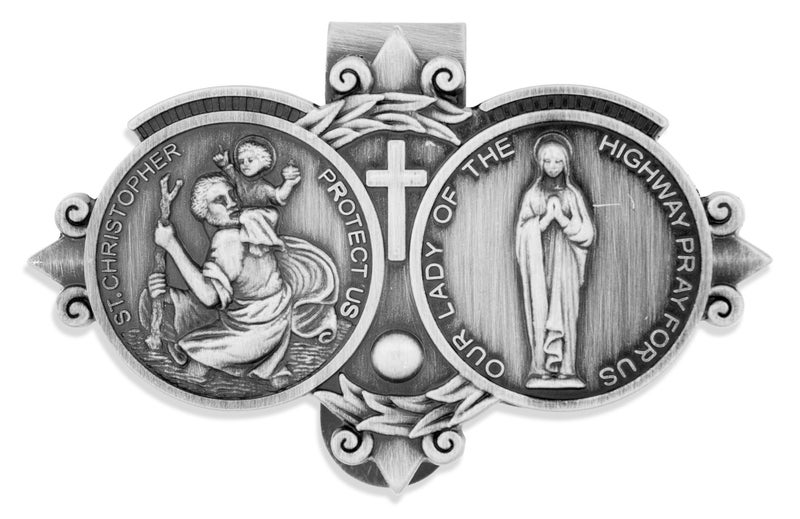 VENERARE Catholic Visor Clip for Protection While Driving | Beautiful and Traditional Design | Makes a Great Gift for Teens and New Drivers | More Than 10 Designs Available - Image 2