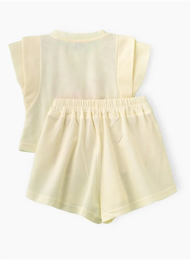 babyqlo Comfy Bow Print Loungewear