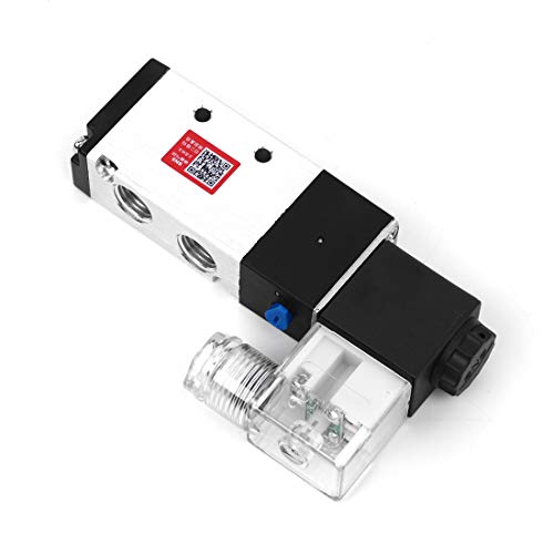 SNS Pneumatic Solenoid Valve 1/4''NPT DC12V Inlet Single Coil Pilot-Operated Electric 5 Way /2 Position 4V210-N08 - Image 4