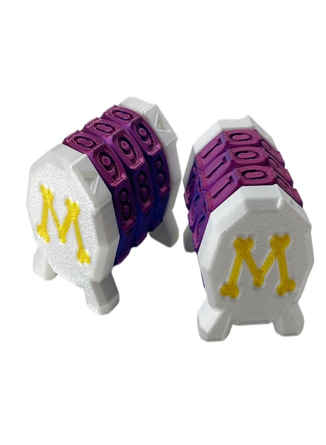 XJPONGC 2 Pack Life Counter - HP Tracker with Tracking Card Slot MTG Tabletop RPG Dungeons and Dragons (White+Purple) - Image 1
