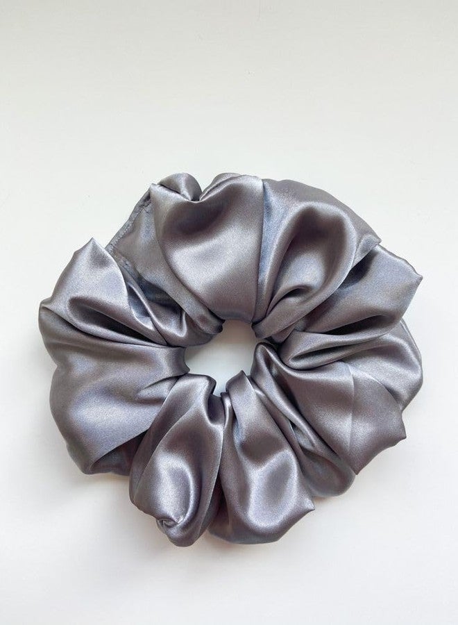 Atrube's Luxury Silk Satin Scrunchies for Women/girls - Multi-Color Scrunchies | Plain Pastel Shades | Less Hair Fall, Quality Tie Elastic Pack of 6 (Vintage) - Image 3