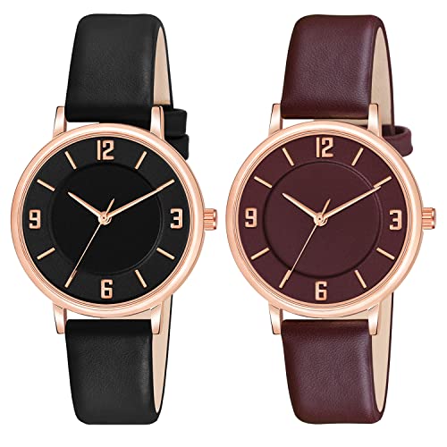 CLOUDWOOD Multicolor Special Super Quality Analog Watches Combo Look Like Preety for Girls and Womne Pack of - 2 (MT391-394) - Image 1