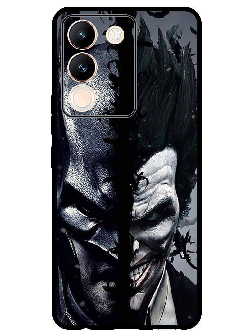 Theodor Protective Case Anti Scratch Shock Proof Bumper Cover For Vivo V29e Batman & Joke_r - Image 1