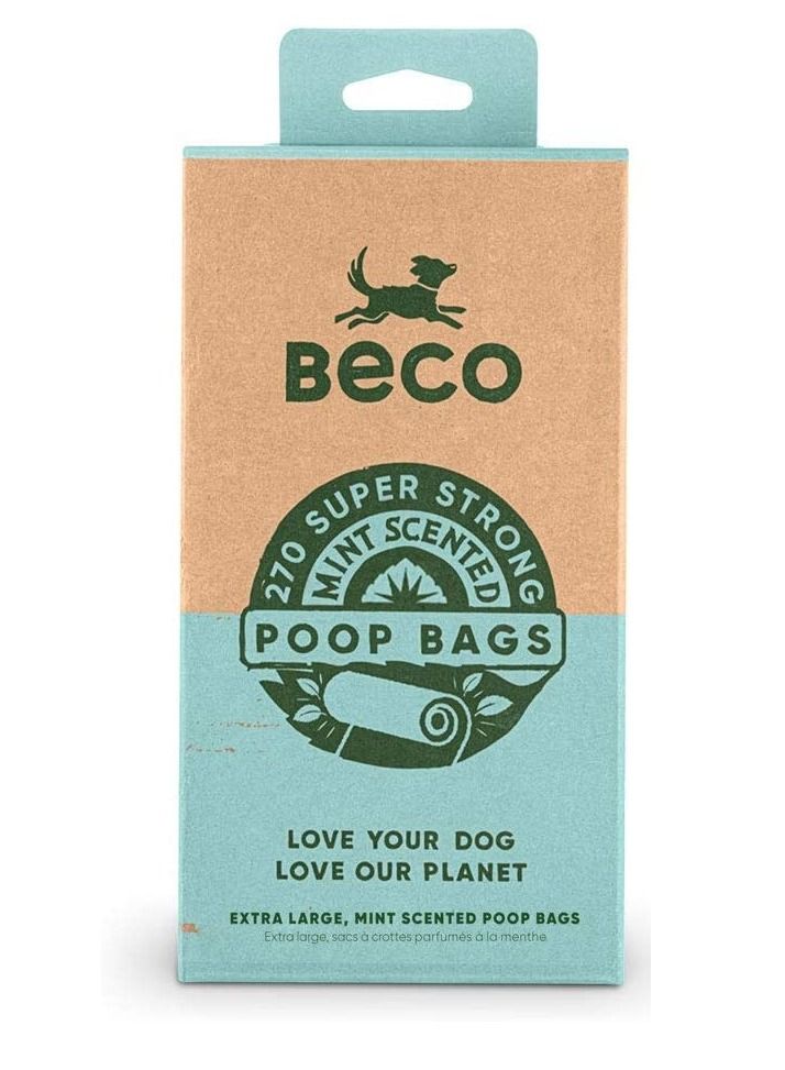 Beco Mint Scented Strong And Large Waste Bags 120Pc (8X15Rolls) Dispenser Compatible - Image 1