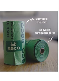 BECO Beco Mint Scented Strong And Large Waste Bags 120Pc (8X15Rolls) Dispenser Compatible  - Image 3