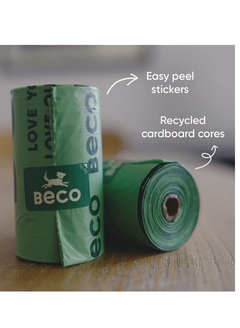 Beco Mint Scented Strong And Large Waste Bags 120Pc (8X15Rolls) Dispenser Compatible - Image 3
