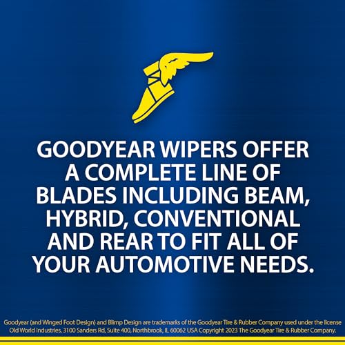 Goodyear Rear 11" Integral Rear Wiper Blade with Polymer Hard Shell Frame, Replacement Rear Window Wiper Blade for Integral Wiper Arms, Pack of 1 - Image 5