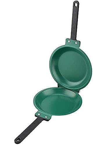 MVM Enterprise NonStick Omelet Maker Pan Portable NonStick Omelet Folding Pan Stainless Iron Double Side Grill Pan Home Breakfast Pot Production Tools Pack of 1