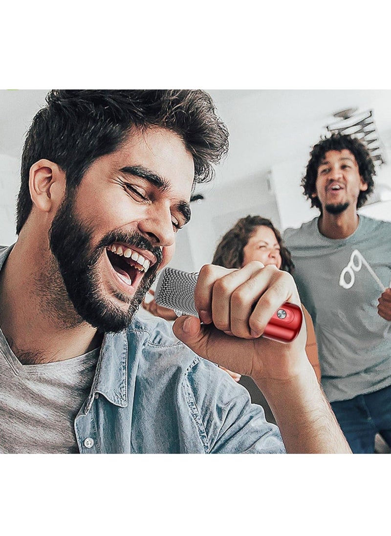 Portable Bluetooth Karaoke Speaker with Rechargeable Wireless Microphone, Type-C Charging, Multiple Voice Modes, TF Card Support, Enhanced Sound, Ideal for Home Parties & Outdoor Events (Black)