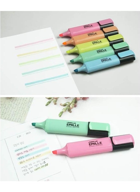 lineplus Marker Pen Highlighter 5 Pack  - Image 2