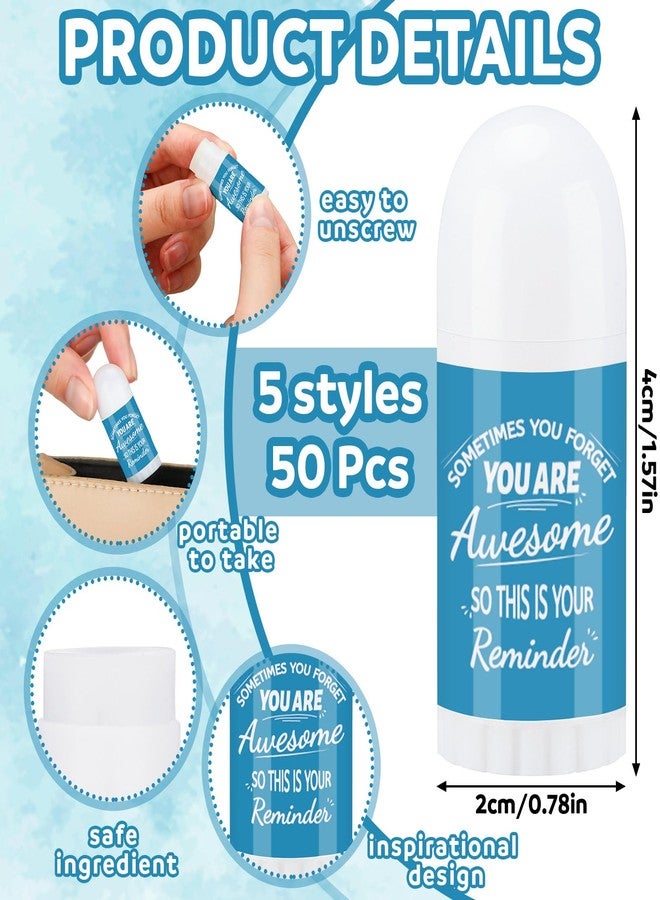 Swiffen 50 Pcs Mini Lip Balms Thank You Gifts Bulk Gifts Lip Balms Natural Ingredients Products Thank You Employee Appreciation for Coworkers Employee Teacher - Image 2