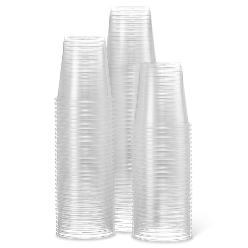 100 Cups Settings 3 Oz Clear Plastic Disposable Reusable Cups For Drinking Bathroom Rinsing Tests Medication Party Home Office Water Juice