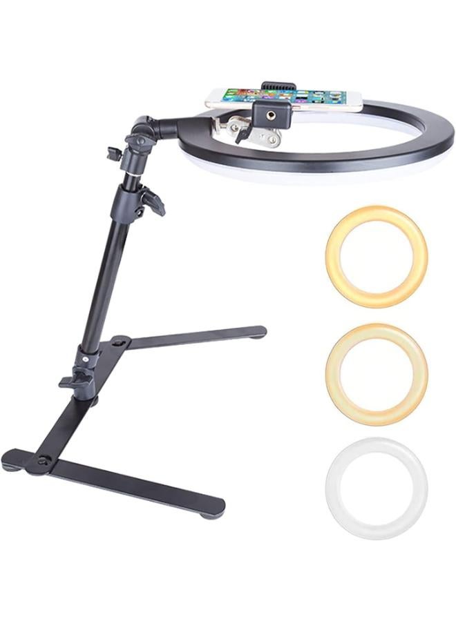 2 in 1 10 Inch Ring Light With Tripod Stand & Holder  - Image 1