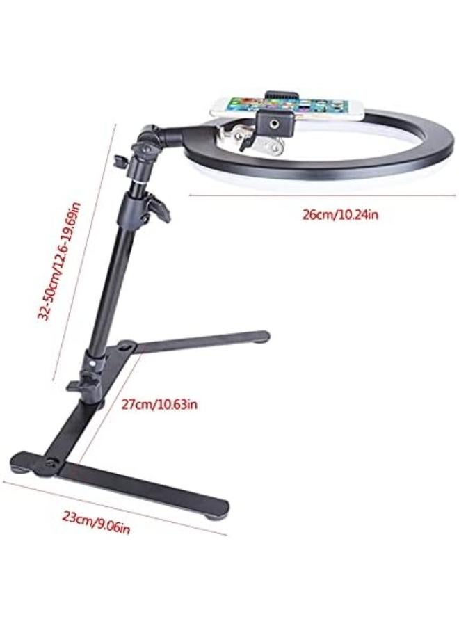 2 in 1 10 Inch Ring Light With Tripod Stand & Holder  - Image 3