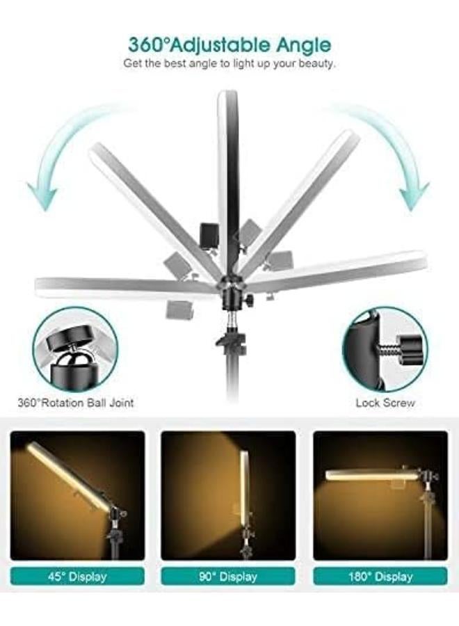 2 in 1 10 Inch Ring Light With Tripod Stand & Holder  - Image 2