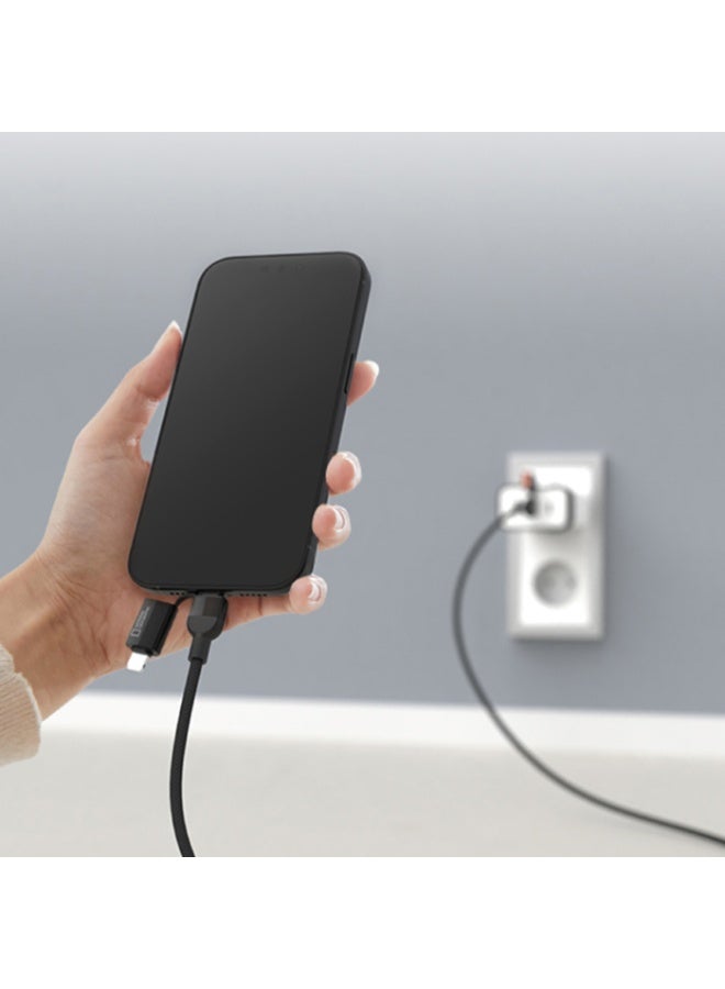 NATIONAL GEOGRAPHIC كابل USB مغناطيسي 4 في 1 من ناشيونال جيوغرافيك 1.2م - أسود - Image 2