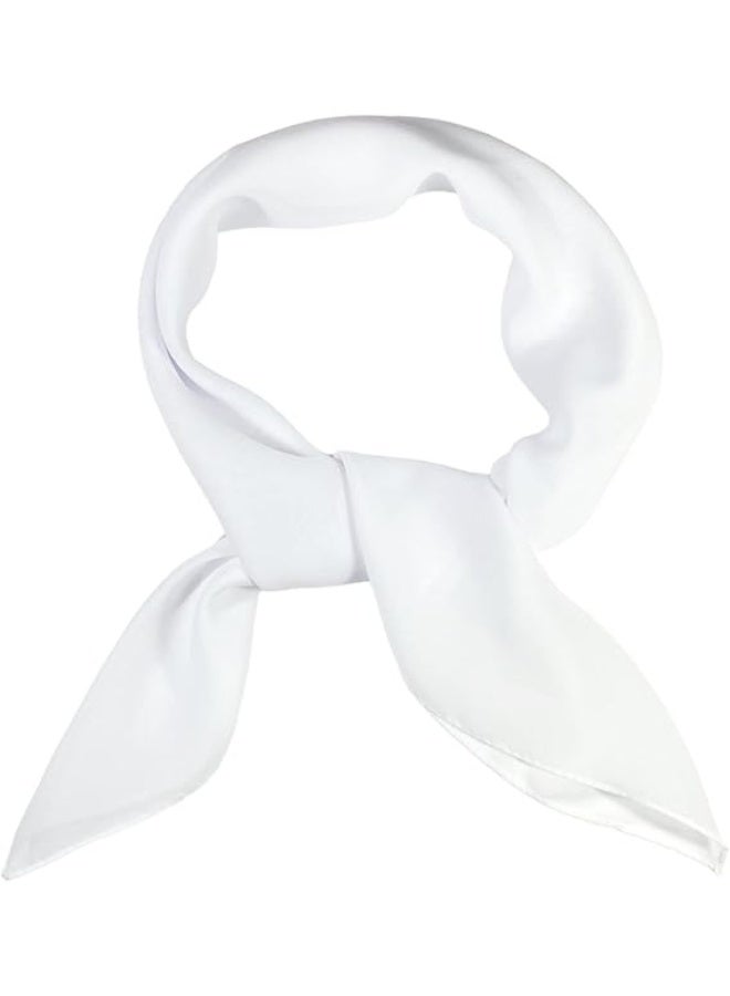 Square Chiffon Scarves Women Plain Neck Scarf 50s Retro lightweight Bandana Wrap Square women's scarves 70 x 70 cm - Image 1